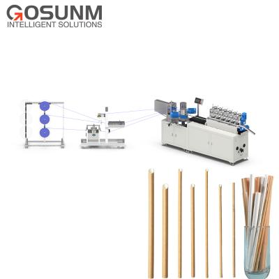 China Degradable Paper Straw Machine Disposable Kraft Paper Straw Making Machine of Environmental Standards from Straw Factory GOSUNM for sale