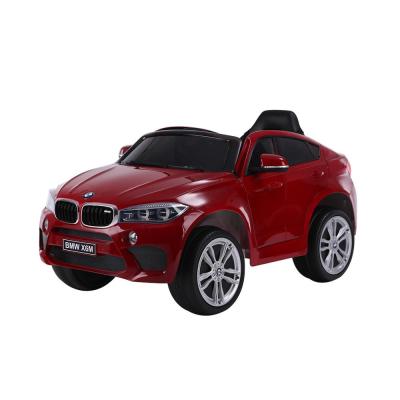 China Ride On Toy Best Selling Reliable And Cheap Licensed BMW X6M Car Kids Steering Wheel Ride On Toy Cars Remote Control Power for sale