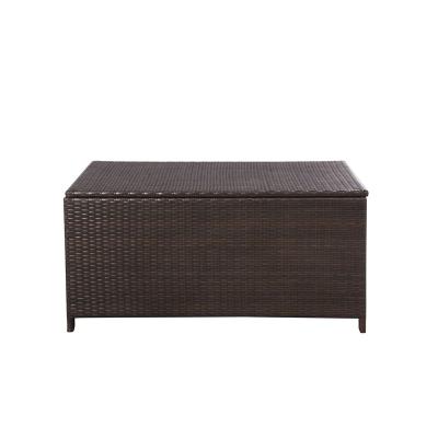 China Plastic Home Goods Household Stored Hollow Out Rattan Storage Box for sale