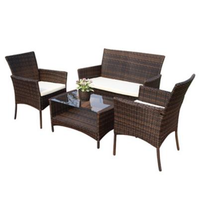 China Wholesale Modern Custom Synthetic Cheap Rattan Garden Outdoor Project Furniture Set for sale