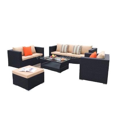 China Weather Furniture Factory Direct High Quality Modern Top Sell Outdoor Garden Wholesale Patio Furniture Rattan Sofa Set for sale