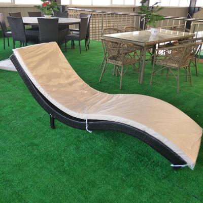 China Best Selling Industrial Convertible Rattan Outdoor Furniture S Shaped Lounge for sale