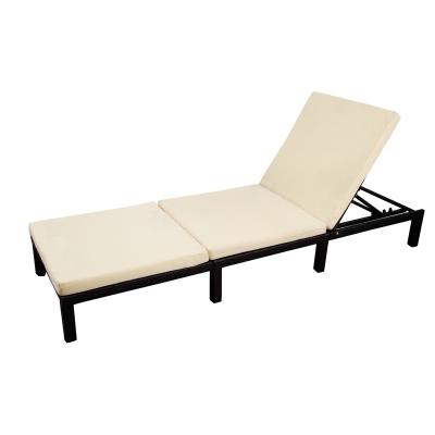 China Modern Outdoor Garden Pool Furniture Rattan Sun Lounger Adjustable Lounge Chair for sale