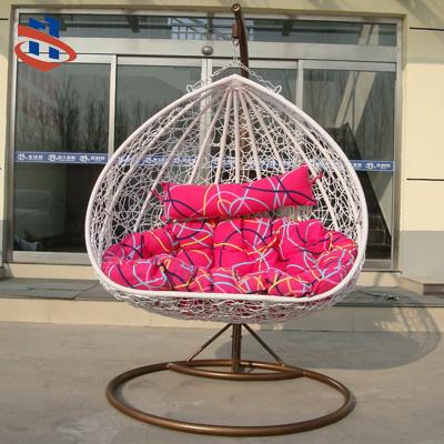 China Modern PE Rattan Garden Hanging Chair And Wicker Swing Chair for sale