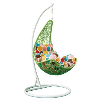 China Super Comfortable Rattan Hanging Chair With Cushion Hanging Swing Chair Indoor Balcony Furniture for sale