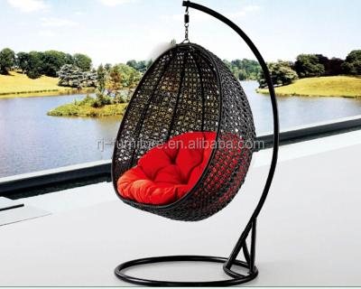 China Waterproof Garden Set Hanging Chair With Cushion Egg Chair Patio Swings for sale