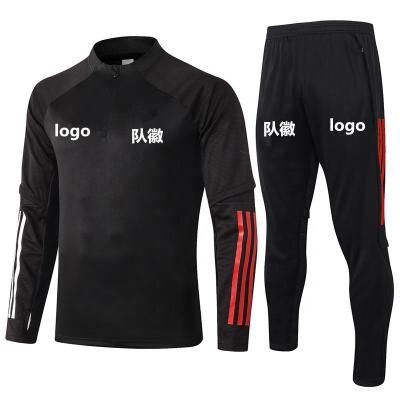 China 2021/22 Thailand quality club men soccer tracksuit soccer training suit sets sports long sleeve jacket sets with all logo for sale