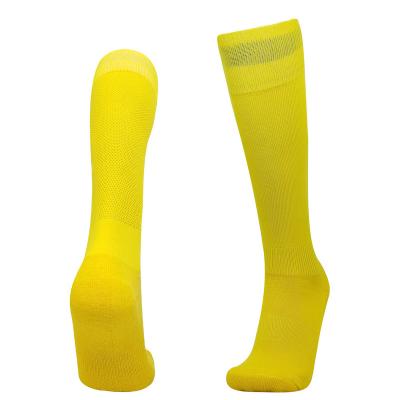 China Sports 2022 Solid Color Breathable All-match Knee High Football Boots Breathable Anti Slip Team Soccer Socks for sale