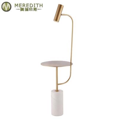 China EUROPEAN Nordic modern villa living room corner decorated with marble brass funky floor lamp for sale