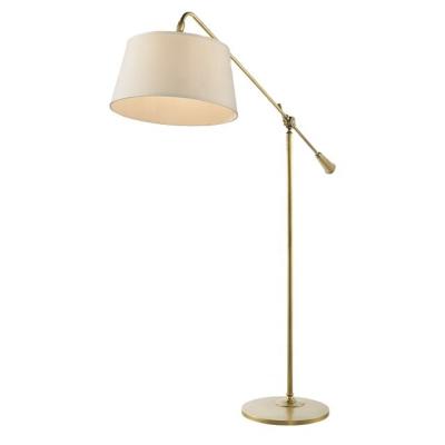 China Meredith American Modern Adjustable Brass Swing Arm Hotel Household Floor Lamp for sale