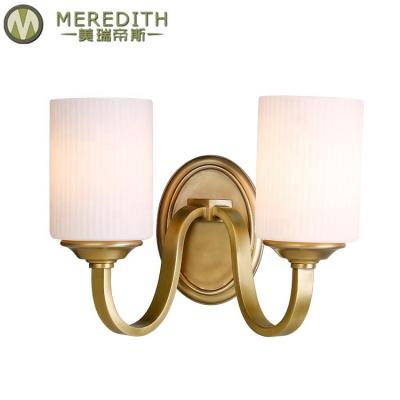 China EUROPEAN Europe Home Lighting Bedroom Fancy Luxury Vintage Vintage Light Brass Wall Lamp for sale