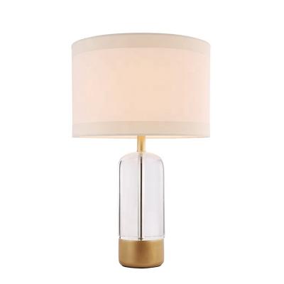 China Modern Modern Table Light Bedroom Bedside Decorative Brass Crystal Table Lamp for sale