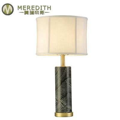 China Meredith Nordic luxury marble desk lamp hotel villa living room modern desk table lamp for sale