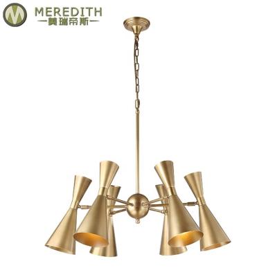 China EUROPEAN Nordic Chandeliers Pendant Lights for Restaurant Modern Fancy Decoration Luxury Brass Chandelier for sale