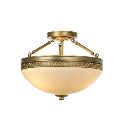 China EUROPEAN Bedroom Lighting Decoration Flush Mount Modern Brass Celing Lights LED Round Lamp Ceiling Lamp for sale