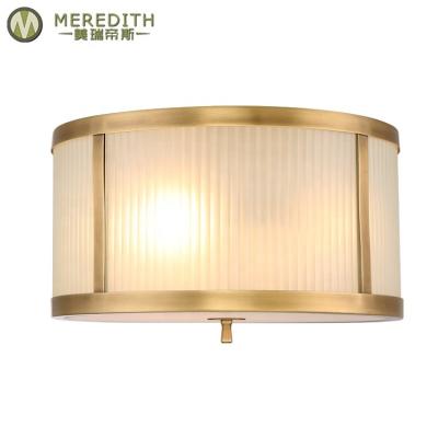 China Decoration EUROPEAN Recessed Lighting Lamp Led Modern Round Brass Celing Lights Ceiling Lamp for sale