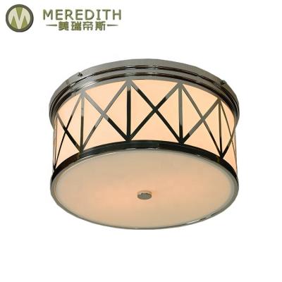 China Modern European Round Recessed Brass Round Corridor Lights Bedroom Home Light Lamp Ceiling Celing Lamp for sale