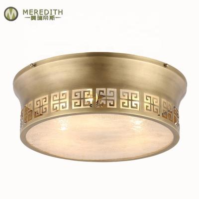 China Chinese style modern luxury vintage bathroom hotel decoration ceiling lamp modern lighting brass lamp for sale