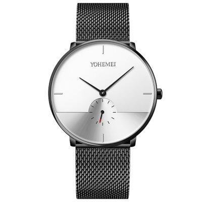 China Water Resistant Stainless Steel Mesh Strap Cases Watch Simple Fashion Luxury Quartz Waterproof Watch for sale