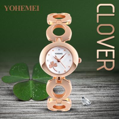 China Water Resistant Watches Custom Female Cute Casual Waterproof Wristband Women's Stainless Steel Quartz Watch Charm Watches for sale