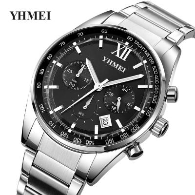 China Factory direct 2022 hot luxury men's watches day/date waterproof stainless steel quartz watch luminous charm watch men for sale