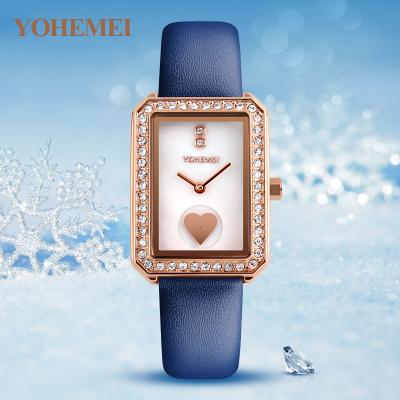 China Quartz Luxury Watch Belt Ladies Square Water Resistant Temperament Girl Waterproof Watch Can Be Customized for sale