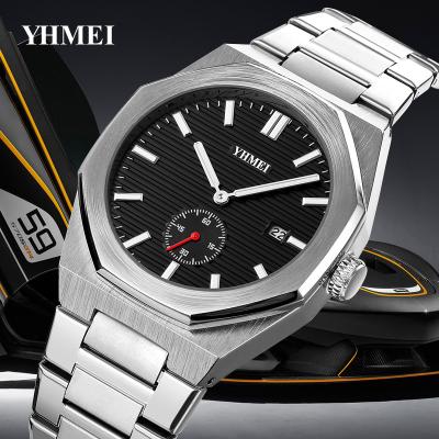 China Day/Date Watches Wrist Factory Direct Waterproof Luminous Quartz Watches Steel Strap Luxury Mens Watches Customizable for sale