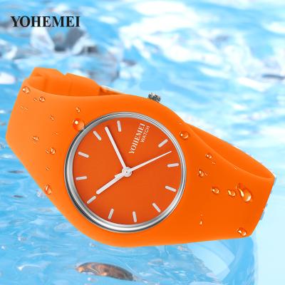 China Water Resistant Silicone Watches Fashion Hot Selling Simple Wrist Watches Waterproof Cheap Price Can Be Customized Black Silicone Watches for sale