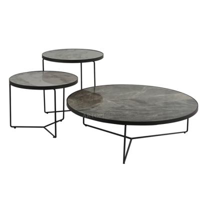 China Sturdy and durable modern ceramic round coffee table Guangdong, China Home Furniture for sale