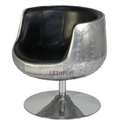 China Art Aluminum Furniture Designer Leaf Style Industrial Cup Shaped Chair Leisure Chair For Living Room for sale