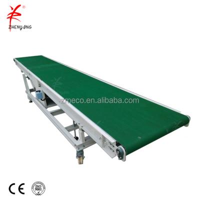 China Heat Resistant Assembly Line Small Workshop Belt Conveyor For Bags Container for sale