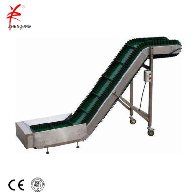 China Heat Resistant Z Type Flexible Material Handling Conveyor Belt Lifter System For Dried Fruit Particles for sale