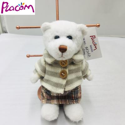 China Promotional Gifts Factory Custom High Quality Standing Plush Personalized Teddy Bear With Stuffed Clothes To Support Soft Toys for sale