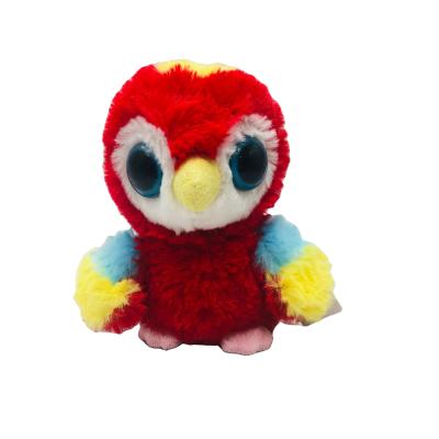 China Wholesale Custom Gift 14CM Colorful Big-Eyes Lovely Bird Plush Toys Stuffed Soft Cute Bird Toys Kids Gifts for sale