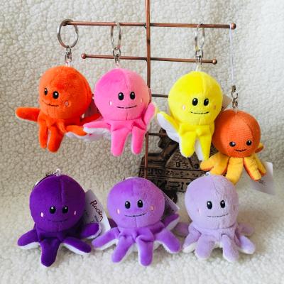 China Eco-friendly Wholesale Custom Cute Plush Key Chain Octopus Stuffed Sea Animals Pendant for sale