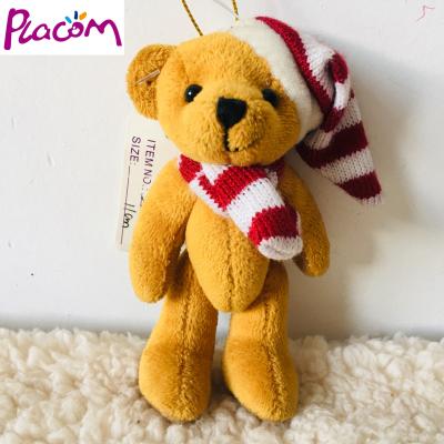 China Eco - Friendly Christmas Gifts Plush Sealed Teddy Bear Stuffed Small Teddy Bear Key Chain for sale