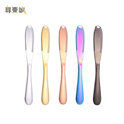 China Sustainable 3in1 Bread Dessert Knife Butter Spreader Stainless Steel Multifunctional Butter Knife for sale