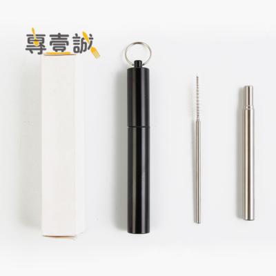 China Amazon Viable Hot Selling Reusable Folding Straw, Customized Folding Straw, Reusable Collapsible Straws for sale