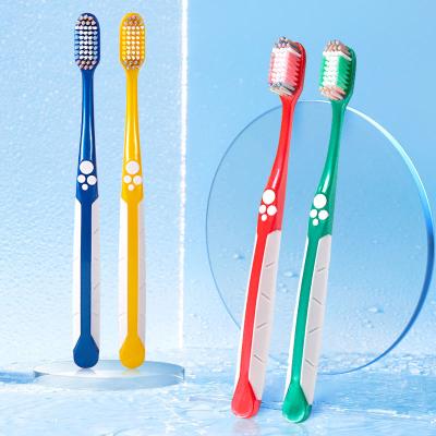 China Comfortable Brush Minimalist Semi-hard Soft Head Bristle Handle Remove Stains Oral Toothbrush Home Care Toothbrush for sale