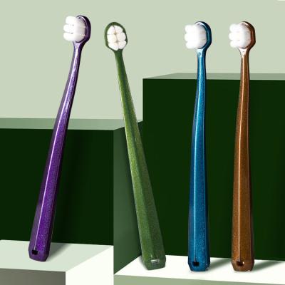 China Latest Product Super Soft Comfortable Grip Gingival Deep Cleaning Gingival Deep Cleaning Soft Flocking Adult Toothbrush Adult Toothbrush for sale