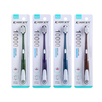 China High Quality Soft Comfortable Anti Hair Cotton Handle Small Portable Travel Toothbrush For Adult for sale