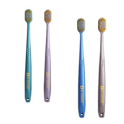 China 2019 New Arrival Soft Toothbrush No.747 New Design Stiffens Wide Dense Square Head Wire Head Adult Toothbrush for sale