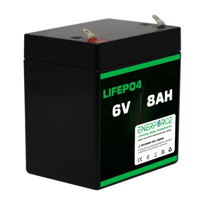 China Enerfroce 6V 8ah Lithium Iron Phosphate Batterij Pack Op maat Te koop