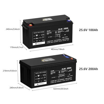 중국 12v 24v 100ah 120ah 200ah 300ah Lifepo4 Bluetooth Iron Phosphate Battery Batterie 100 Kwh Lithium Pack With Bluetooth 판매용