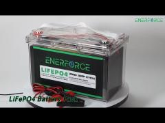 Rechargeable LiFePO4 Battery Pack 36Ah 12V Metal Housing For Electric Tools