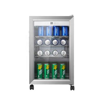 China LED Light 63L Outdoor Beverage Cooler Cooler Fridge for sale