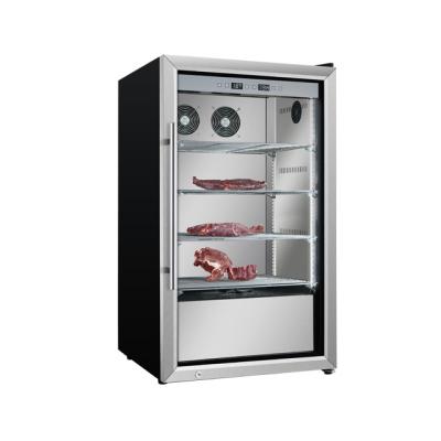 China COMPRESSOR Hot Sale Flesh Cabinet Steak Aging Chilled Aging Drying Meat Maturing Dry Aged Refrigerator Cooler 141L for sale