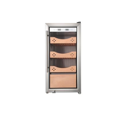 China High End Door Light Cigar Humidor Cooler Cabinet for sale