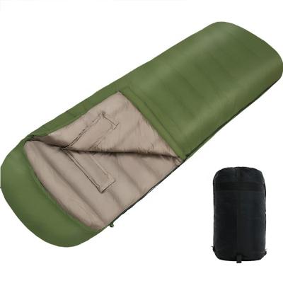 China Envelope Type Envelope Design Sleeping Bag For Single Adult Polyester Fabric Cotton Filling Compression Camping Travel Bag for sale