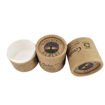 China Recycled Materials Custom Printed Round Shape Luxury Empty Cardboard Tube Essential Oil Bottles Cylinder Premium Paper Packaging for sale